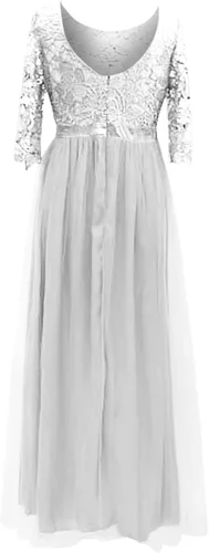 Vista 2 de Vestidos casuales para mujer, formal, boda, dama de honor, fiesta de noche, vestido de cóctel, ropa