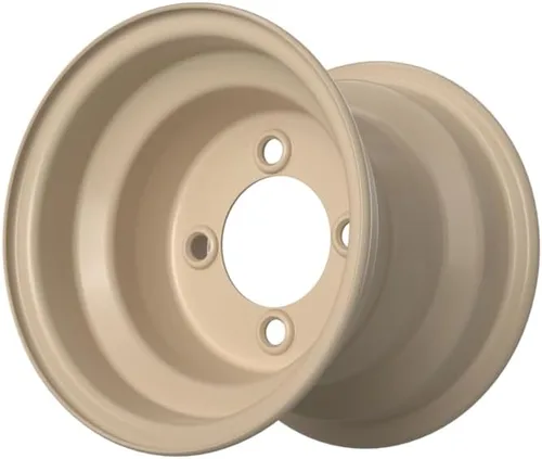 Vista 4 de GTW Rueda de carrito de golf de acero beige 8x7 Centrada Patrón de pernos de 0.157x4.000 in