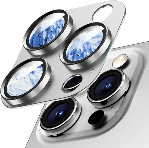 Vista 9 de Protector de lente de cámara para iPhone 15/iPhone 15 Plus/iPhone 14/iPhone 14 Plus, pantalla de cubierta de cámara de vidrio templado de aleación