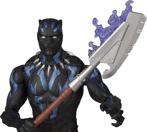 Vista 5 de Marvel Black Panther - Traje Vibranium (6 pulgadas), color negro