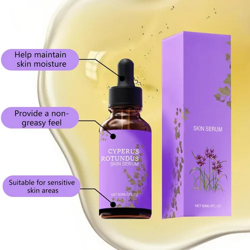 Vista 5 de Cyperus Rotundus - Suero para la piel, 2 piezas, aceite de Cyprus Rotundus para depilación, aceite corporal hidratante orgánico natural, adecuado