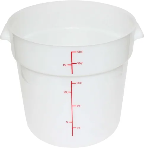 Vista 13 de TrueCraftware Tapa redonda blanca de 1 cuarto para contenedor redondo de polipropileno para almacenamiento de alimentos, 1 pieza (tapa de 1 cuarto)