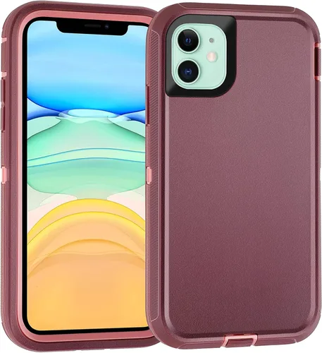 Vista 10 de Co-Goldguard Funda compatible con iPhone 11, 3 capas de protección contra caídas, resistente, a prueba de golpes, para iPhone 11 de 6.1 pulgadas