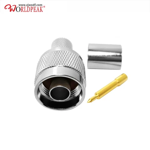 Vista 4 de Conector coaxial N Conector macho Conectores de crimpado para cable coaxial RG213