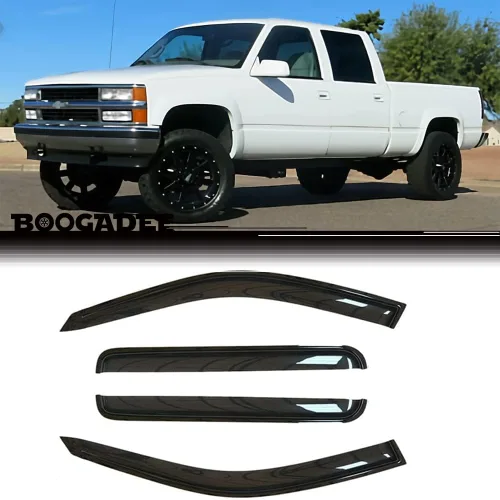 Vista 7 de 2 viseras de ventana lateral para Chevy S10 GMC Sonoma 94-04 y Blazer 95-05 92127