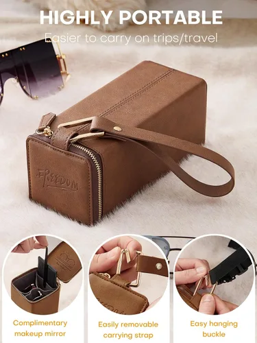 Vista 76 de Sunglasses Travel Case Organizer Hangable for Men Women, Eyeglasses Foldable Storage Organizer