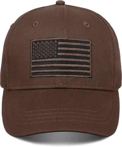 Vista 5 de Gorra de béisbol con la bandera estadounidense para hombres y mujeres, diseño patriótico inspirado en la táctica con bordado de la bandera