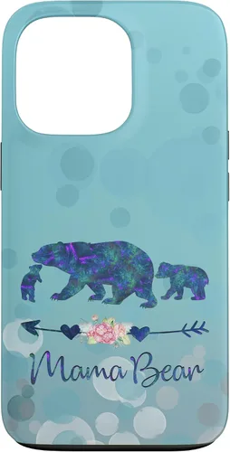 Vista 10 de iPhone 12 Pro Max - Carcasa para iPhone 12, diseño floral, color azul claro