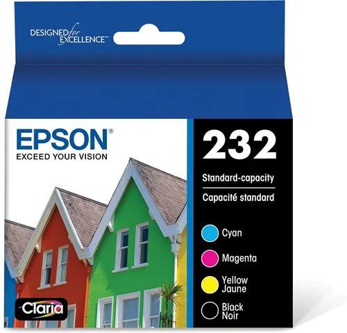 Vista 2 de Epson Cartucho de tinta negra T232, alta capacidad y cartuchos de tinta combinados negros y colores T232, capacidad estándar
