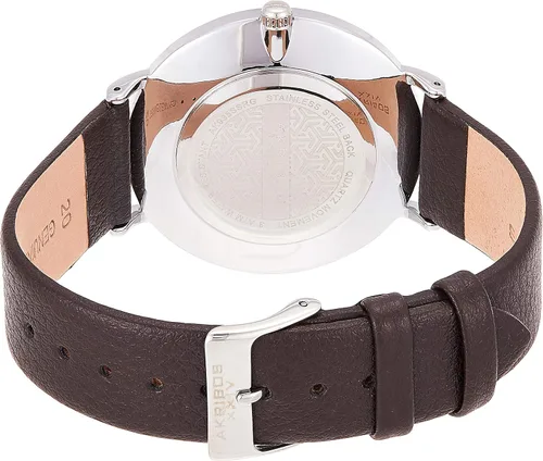 Vista 2 de Akribos AK935 - Reloj de pulsera para hombre, diseño de cuadros con esfera texturizada con ventana de fecha