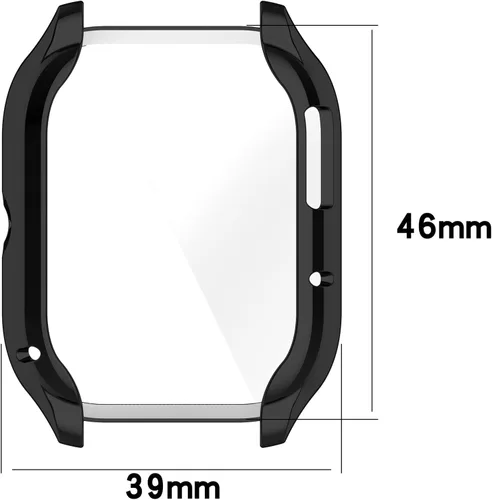 Vista 2 de TenCloud Fundas diseñadas para Amazfit GTS 4 Watch Case compatible con Amazfit GTS 4 Watch Protector de pantalla para Amazfit GTS 4 Protector