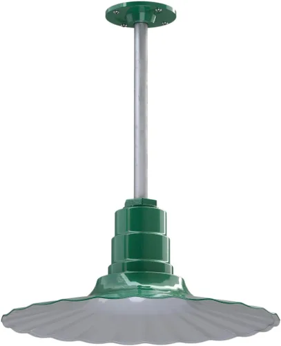 Vista 71 de Steel Lighting Co. Colgante Eagle Rock Lámpara montada en el techo Onda radial de 16 pulgadas vástago de 12 pulgadas Acero resistente