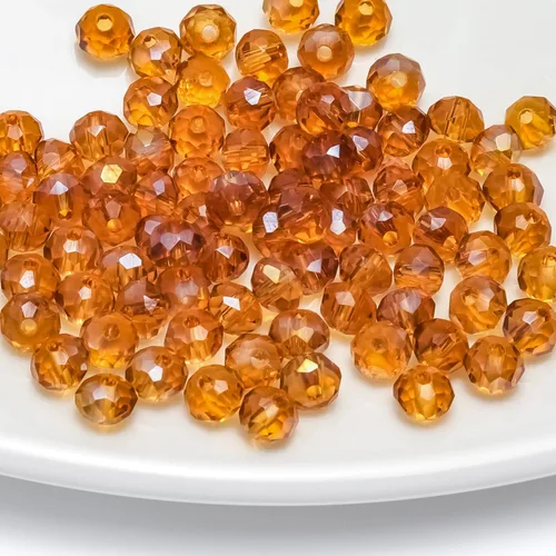Vista 29 de 246 cuentas de cristal redondas de 0.118 pulgadas (0.118 in) con múltiples facetas sueltas espaciadoras de cristal para hacer joyas, pulseras