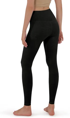Vista 2 de ODODOS - Leggings de cintura cruzada para mujer, diseño con bolsillo interno, para yoga, deportes, gimnasia o entrenamiento, pantalones deportivos