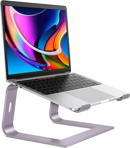 Vista 11 de OMOTON Soporte para Laptop, Soporte Desmontable para Laptop, Soporte de Aluminio para Laptop para Escritorio, Compatible con MacBook Air/Pro, Dell