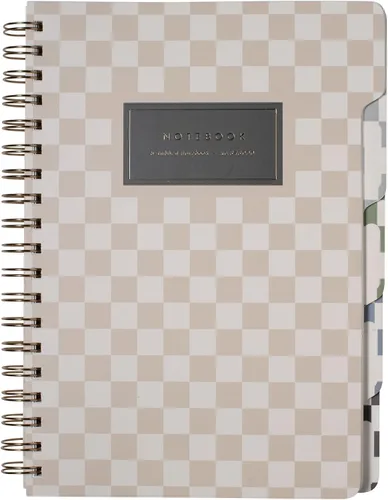Vista 8 de Fringe Studio 343PA001FSC - Cuaderno con pestaña grande, tapa flexible de tapa blanda, 5 divisores de materia/troquelado, 7.25 x 10 pulgadas, 180