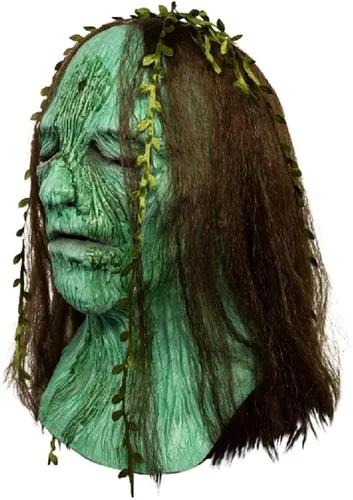 Vista 2 de Trick Or Treat Studios Creepshow Becky - Máscara de látex con pelo sintético largo con licencia