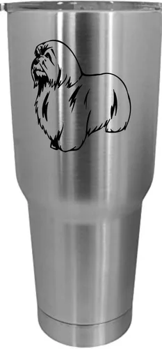 Vista 504 de Cairn Terrier - Vaso grabado con temática de perro, 30 onzas