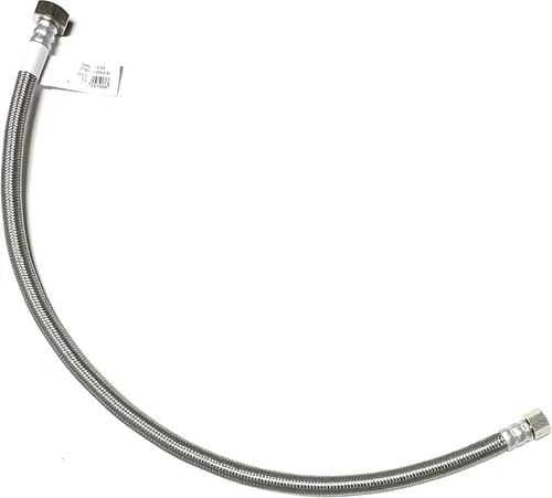 Vista 4 de Conector de línea de suministro de agua para grifo de acero inoxidable trenzado, línea de suministro para grifo - rosca de compresión hembra de 3/8