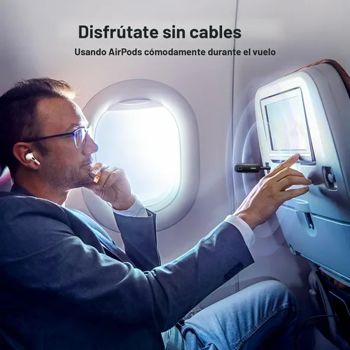Vista 2 de UGREEN Transmisor Receptor Bluetooth para 2 AirPods o Dispositivos BT, Transmisor Inalámbrico Bluetooth para Auriculares, Adaptador de Audio