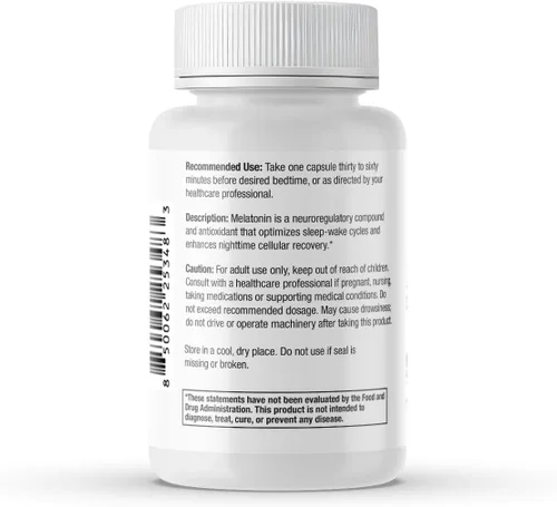 Vista 8 de Melatonina 30 mg Melatonina extra fuerte en cápsulas fáciles de tragar Vegana, sin OMG y sin gluten Extra fuerte hecha en Estados Unidos