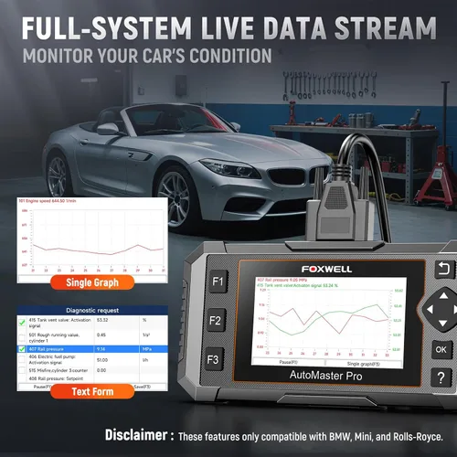 Vista 15 de FOXWELL NT510 Pro apto para BMW, herramienta de escaneo 2 en 1 y probador