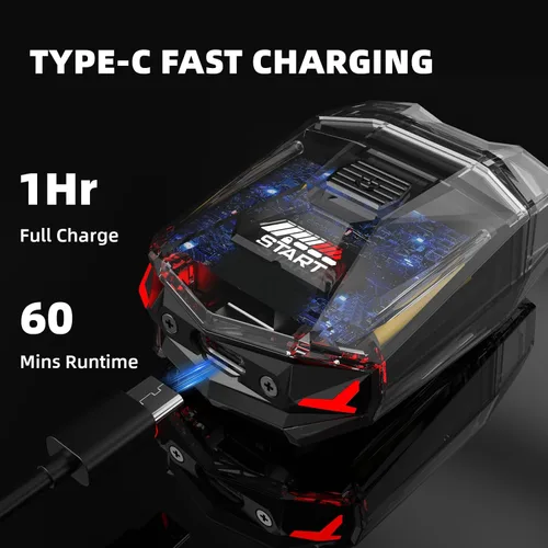 Vista 3 de Cyberpunk Mini afeitadora eléctrica, maquinilla de afeitar eléctrica portátil para hombres, pantalla inteligente, IPX7 impermeable, afeitado húmedo