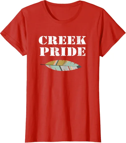 Vista 71 de Creek Native American Pride - Camiseta, Negro, S