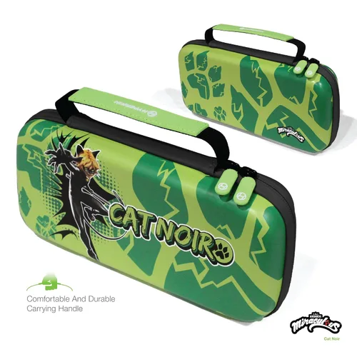 Vista 5 de Hyperkin Limited Edition Official Miraculous EVA Hard Shell Protective Travel Carrying Case Officially Licensed - For Nintendo Switch OLED