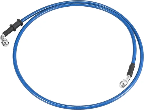 Vista 45 de Motoforti Universal 40 cm 15.75" Manguera de Aceite para Freno y Embrague de Motocicleta, Tubo de Línea Hidráulica Reforzada, Acero Inoxidable Negro
