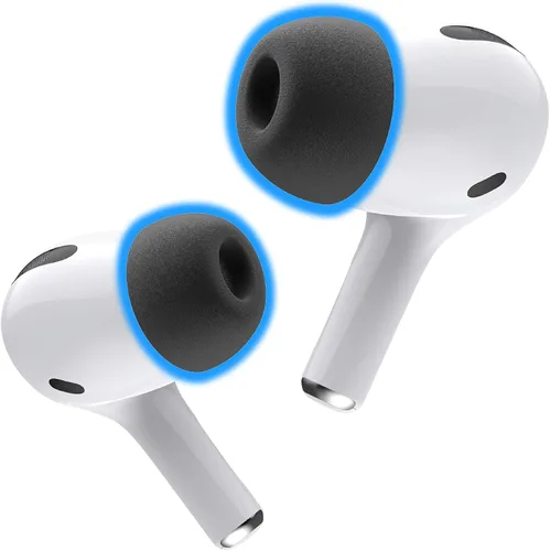 Vista 22 de Almohadillas de espuma viscoelástica Foam Masters para AirPods Pro 1ª y 2ª generación Cómodas Seguras Mejor cancelación de ruido Reemplazo