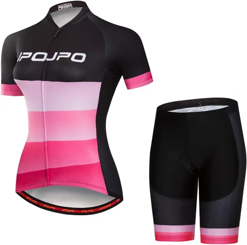 Vista 33 de Mujeres Ciclismo Jersey Conjunto Verano Ciclismo Ropa MTB Jersey Set Secado Rápido Transpirable Verano Bicicletas Uniformes 1