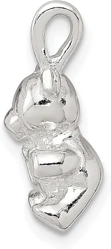 Vista 2 de ICE CARATS Collar con colgante de oso de peluche de plata de ley 925, joyería fina para mujer, regalos para ella, Plata esterlina