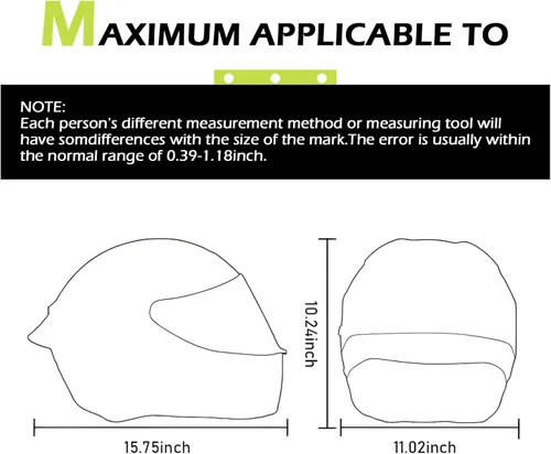 Vista 2 de Funda para Casco de Motocicleta de Cara Completa, Cubierta Protectora para Equipo de Cabeza de Motocicleta Resistente a Rayones, Decoración de Casco