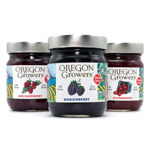 Vista 10 de Oregon Growers Marionberry Fruit Spread, 12 oz (paquete individual)