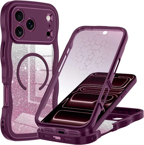 Vista 33 de Hekodonk Funda para iPhone 16, compatible con Magsafe [protector de pantalla de vidrio templado integrado y protección de lente de cámara] cuerpo