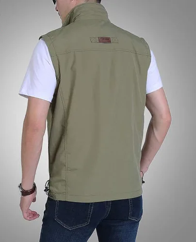 Vista 3 de Duyang - Chaleco de safari para hombre ligero y de secado rápido