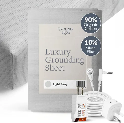 Vista 10 de Sábana ajustable GroundLuxe de fibra de plata 10% orgánica