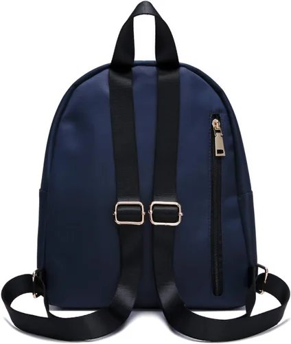 Vista 4 de Mochila chica para mujer, de nailon, impermeable, para la universidad, de moda, para uso diario