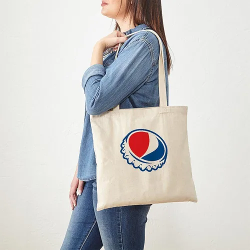 Vista 113 de CafePress Pepsi Tote Bag Bolsa de lona natural, bolsa de compras de tela, Caqui