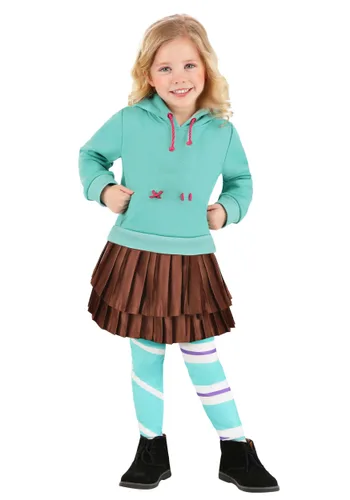 Vista 4 de Disfraz de Vanellope Wreck it Ralph para Niñas Pequeñas Multicolor
