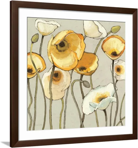 Vista 12 de ART Cuadro decorativo para pared de Jaune Gris II sobre marco negro, 21 x 21 pulgadas