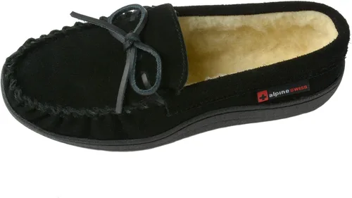 Vista 6 de Alpine Swiss Sabine - Mocasines para mujer, pantuflas para mujer
