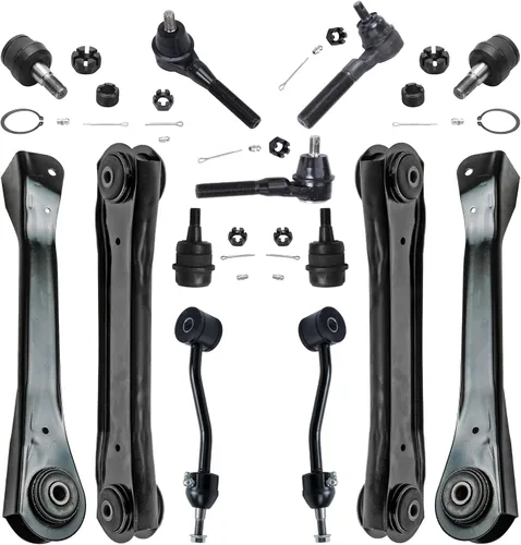 Vista 92 de Detroit Axle - Kit de extremo de 12 piezas para Ford Explorer Mercury Mountaineer 1998-2001 1999 2000, 2 brazos de control delanteros superiores