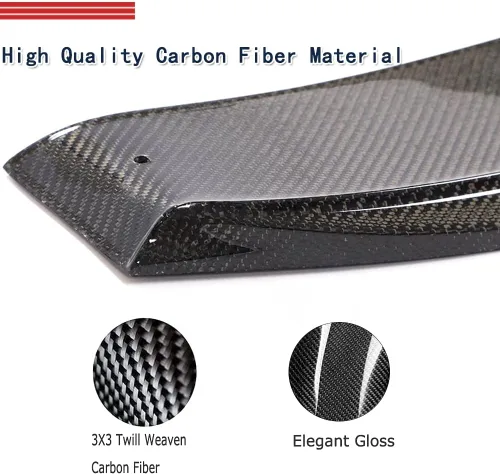 Vista 3 de Borde de parachoques delantero de fibra de carbono real F06 para BMW Serie 6 2012-2017 F06 F12 F13 650i M Sport Convertible Coupé 2 puertas Alerón