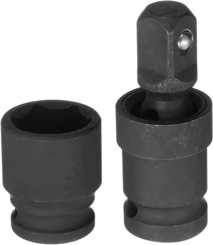 Vista 10 de HARFINGTON Zócalo poco profundo de impacto de 0.591 in de acero CR-MO con adaptador de enchufe giratorio universal de 360 grados