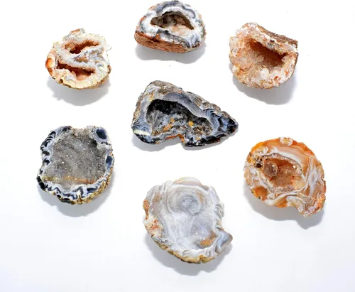 Vista 3 de HQRP 1PC Natural Agate OCO/Cuarzo Geoda Crystal Cluster Sparkling Multicolor Gemstone Coleccionable Mineral Especimen - Brasil