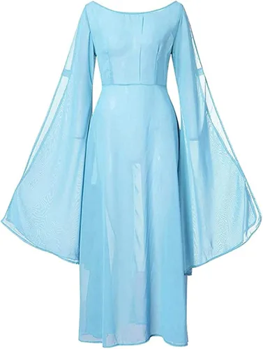 Vista 5 de Vestido renacentista para mujer, vestido victoriano, gótico, retro, medieval, vestido tradicional irlandés, vestido de fiesta de cosplay