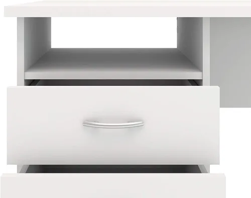Vista 5 de Tvilum Whitman - Escritorio con 3 cajones, color blanco