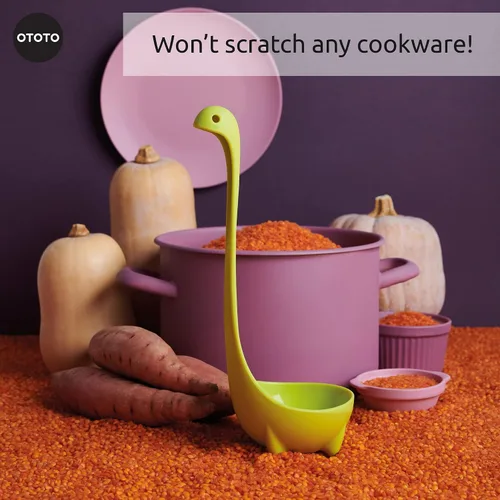 Vista 7 de OTOTO El Cazo de Sopa Original Nessie - Divertidos Gadgets de Cocina, Diseño del Lago Ness, Regalos de Cocina para Mamá - Útiles de Cocina Lindos
